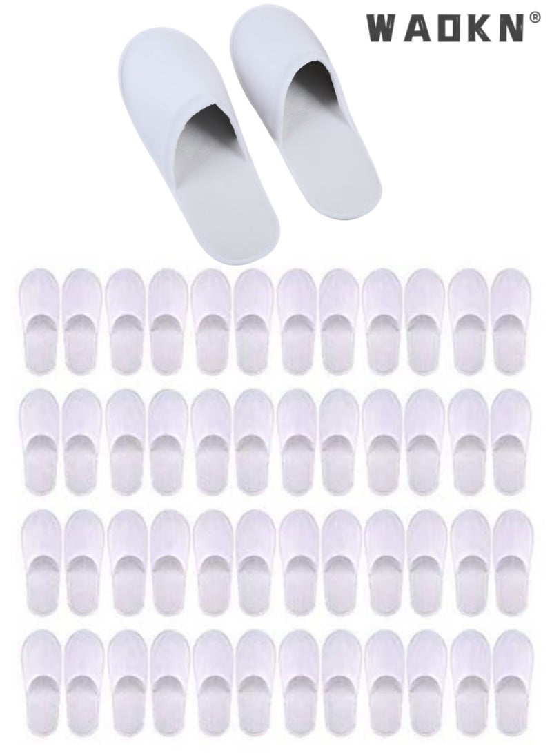 24 أزواج حذاء مسطحة, حذاء سبا عالمية للنساء والرجال, حذاء نصف قابلة للغسيل غير المنزلق, حذاء منزل قابلة لإعادة الاستخدام, حذاء فندق قابل للتصرف بالجملة للضيوف, حذاء إصبع القدم المغلق التنفس, حذاء الزفاف السفر - Image 1